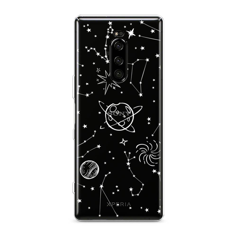 

Чехол на Sony Xperia XZ4 "Планеты в космосе", Белый, 53850-2