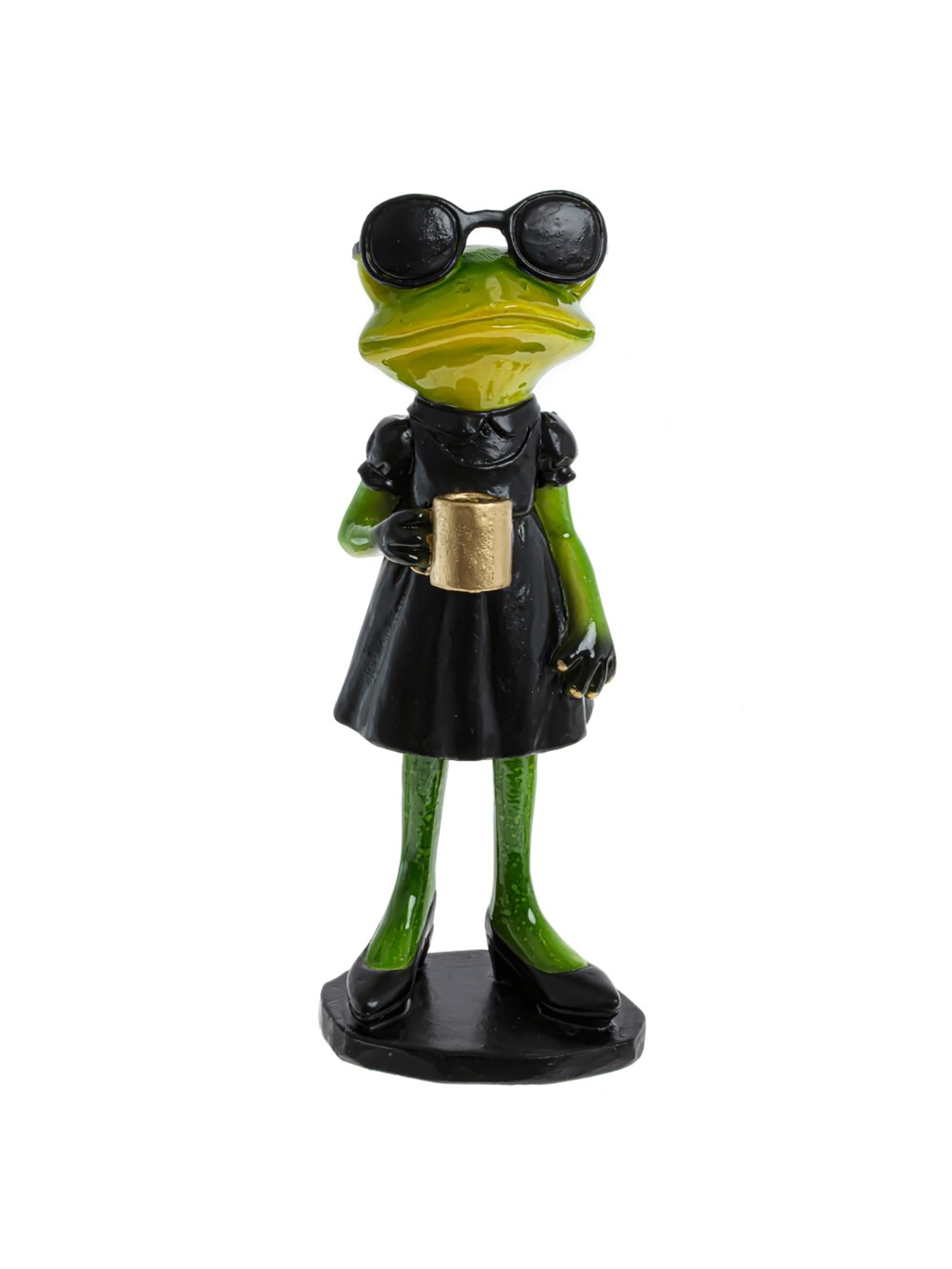 

Фигурка декоративная Remecoclub Лягушка, из полимера, 16x7x5 см, Зеленый
