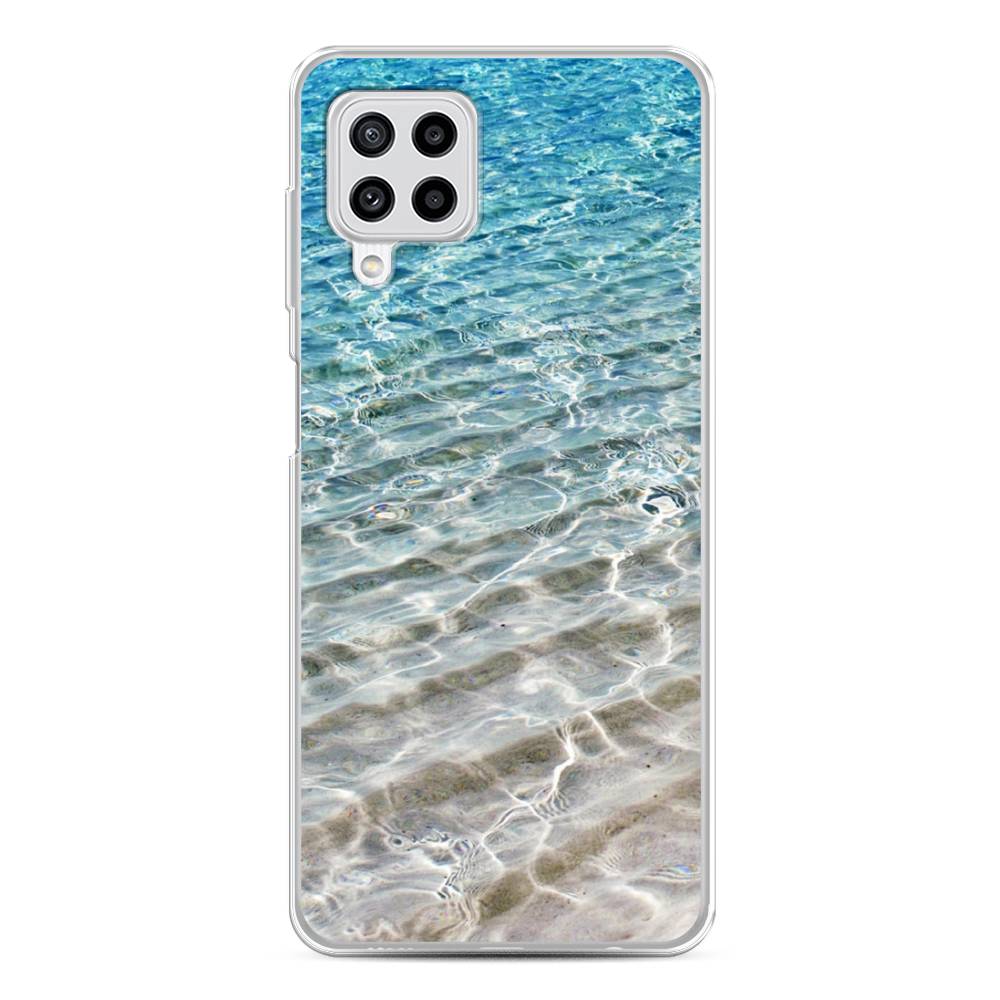 

Чехол Awog на Samsung Galaxy M22 / Самсунг M22 "Волны 10", Голубой, 2103450-4