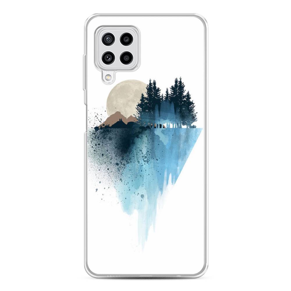 

Чехол Awog на Samsung Galaxy M22 / Самсунг M22 "Горы 5", Голубой, 2103450-4