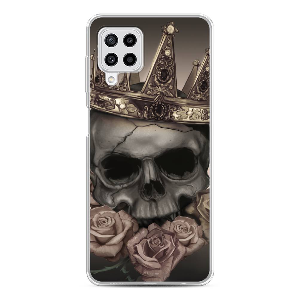 

Чехол Awog на Samsung Galaxy M22 / Самсунг M22 "Череп 22", Серый;черный;бежевый, 2103450-9