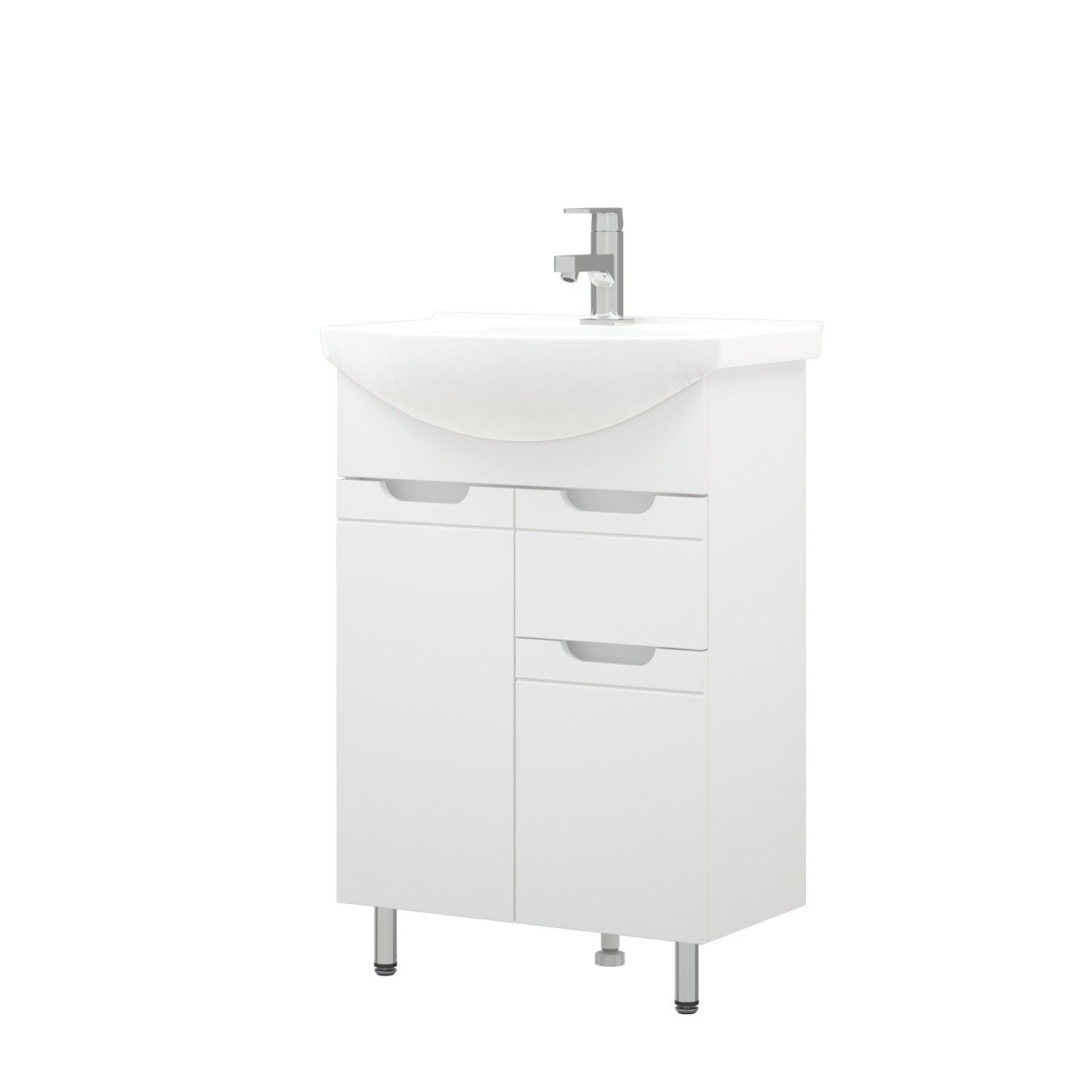 

Тумба без раковины Corozo Лея 60 MSD-00001491 белый, Лея 60