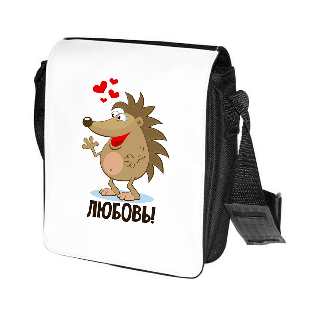 

Сумка унисекс CoolPodarok CN0114034 черно-белый, Черный;белый, CN0114034