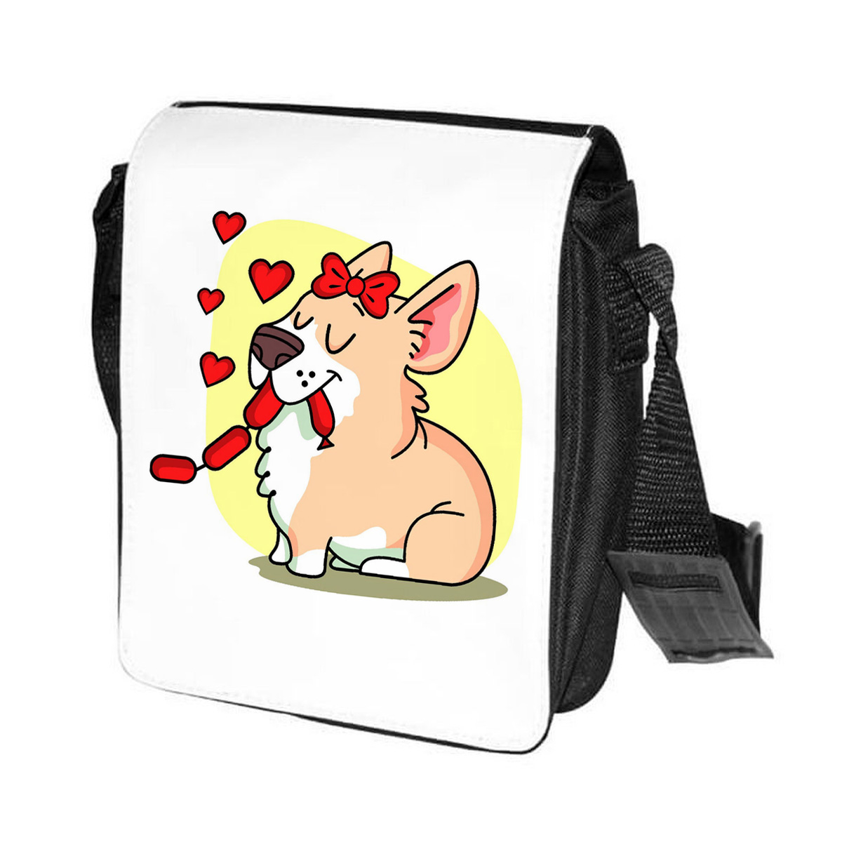 

Сумка унисекс CoolPodarok CN0114050 черно-белый, Черный;белый, CN0114050