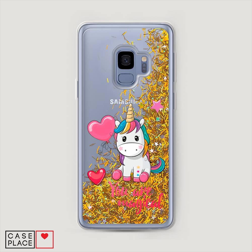 

Чехол Awog на Samsung Galaxy S9 "Волшебная единорожка", Розовый;серый, 25790-1