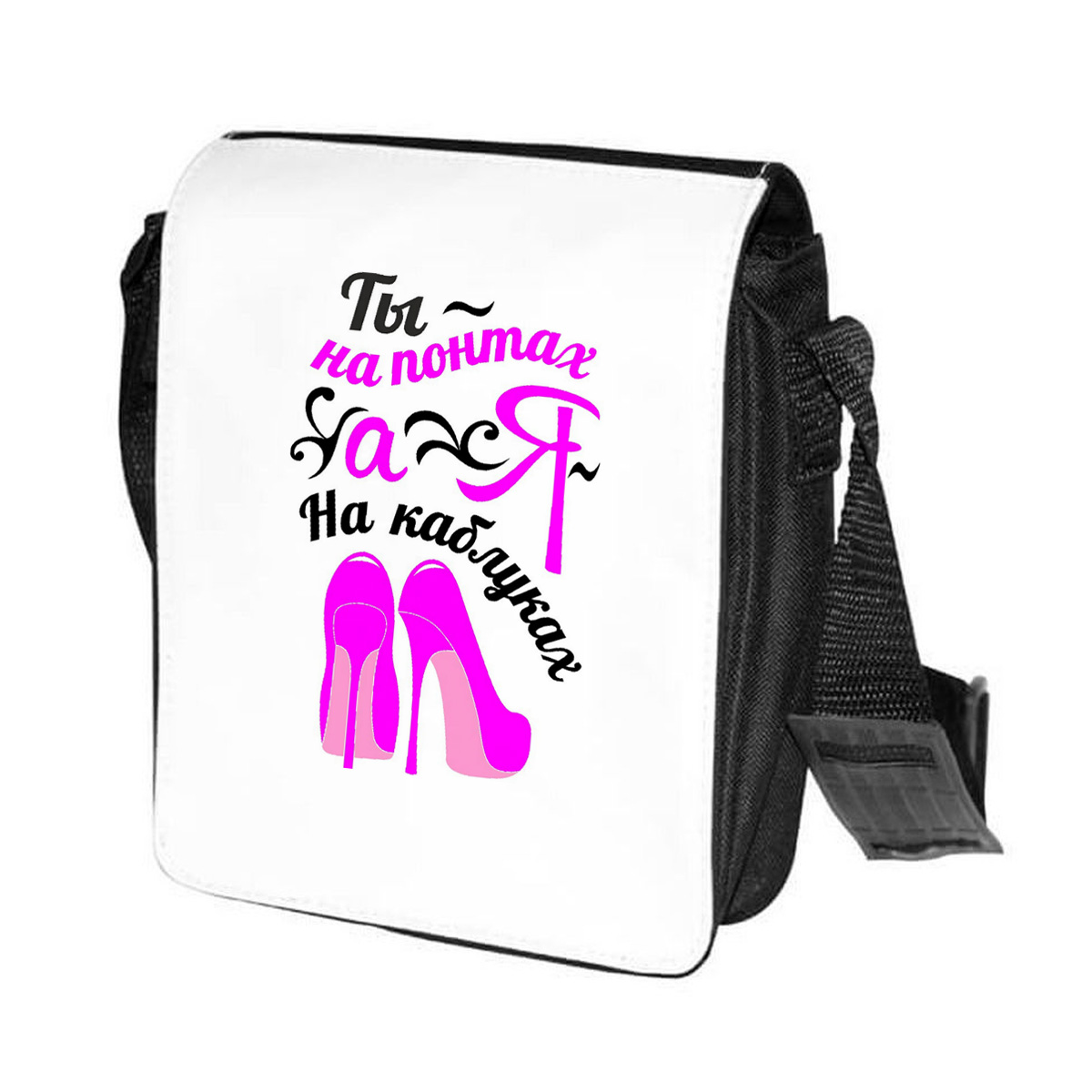 

Сумка женская CoolPodarok CN0114427 черно-белый, Черный;белый, CN0114427