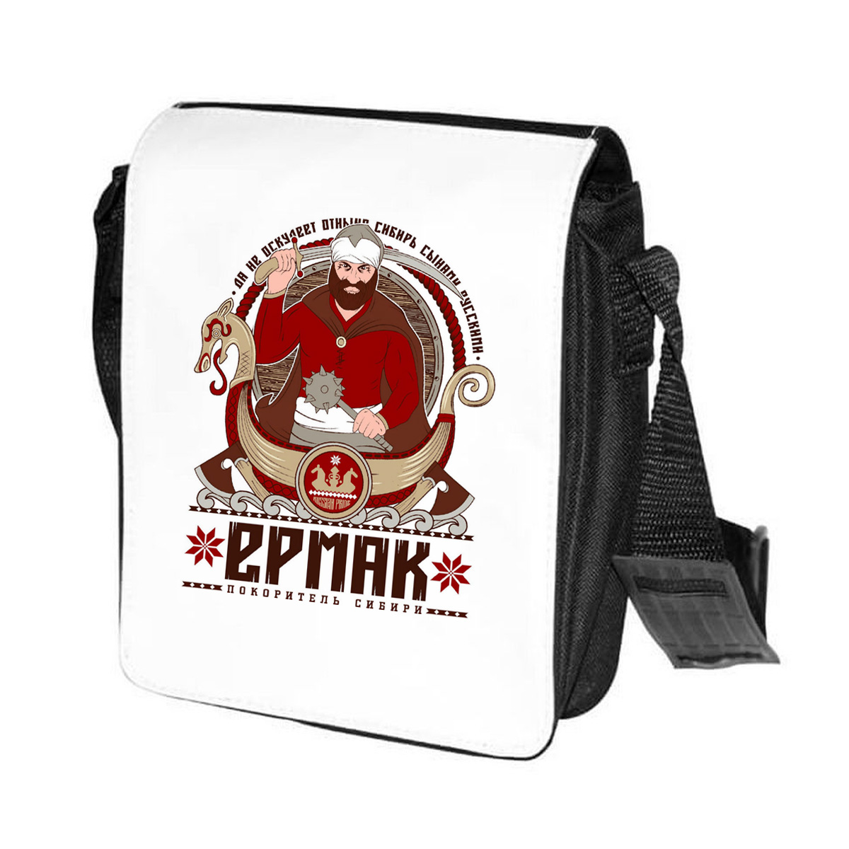 

Сумка унисекс CoolPodarok CN0114680 черно-белый, Черный;белый, CN0114680