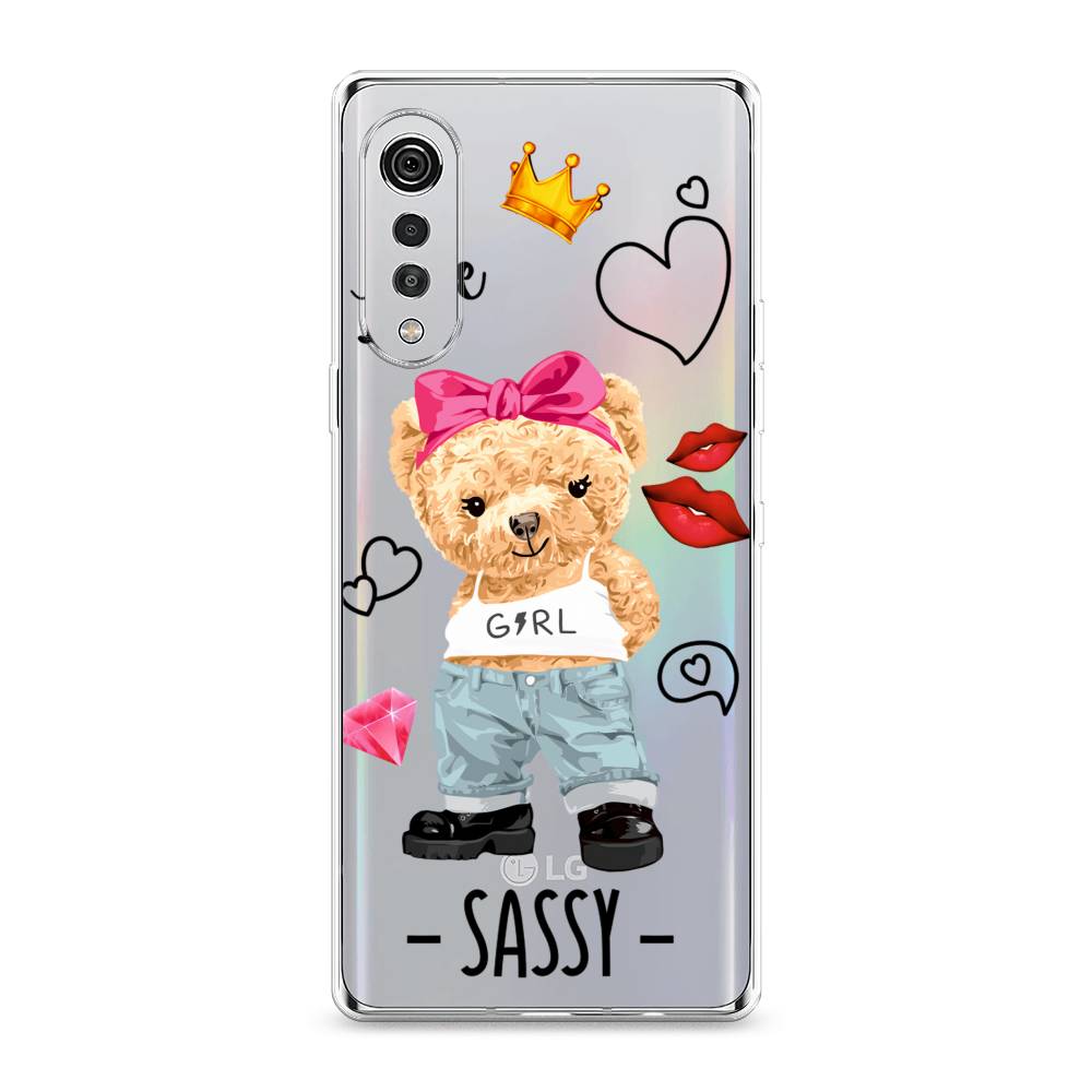 

Чехол на LG Velvet 4G "Sugar Mommy", Голубой;белый;розовый, 84450-6