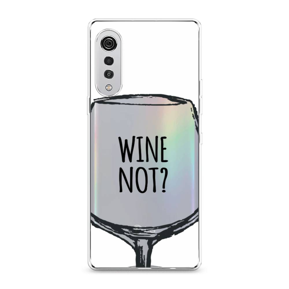 

Чехол на LG Velvet 4G "Wine not white", Белый, 84450-6