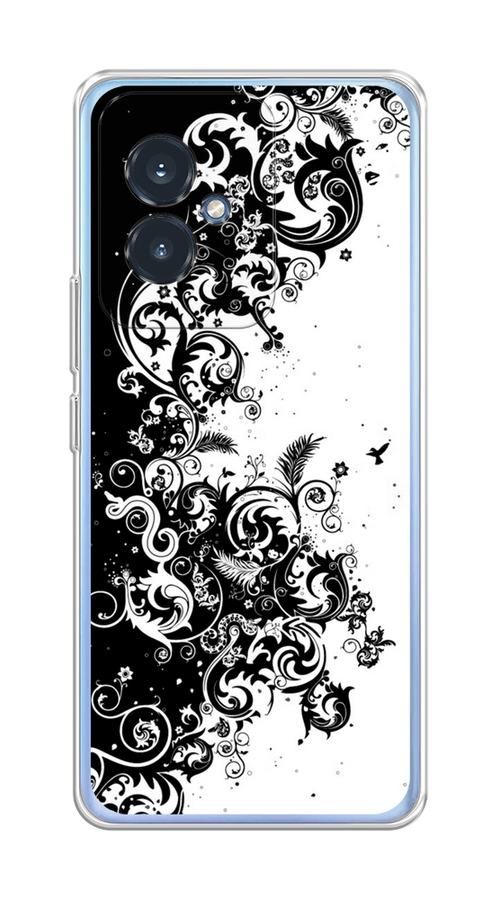 

Чехол на Honor 100 "Черно белый узор", Белый;черный;серый, 6122750-1