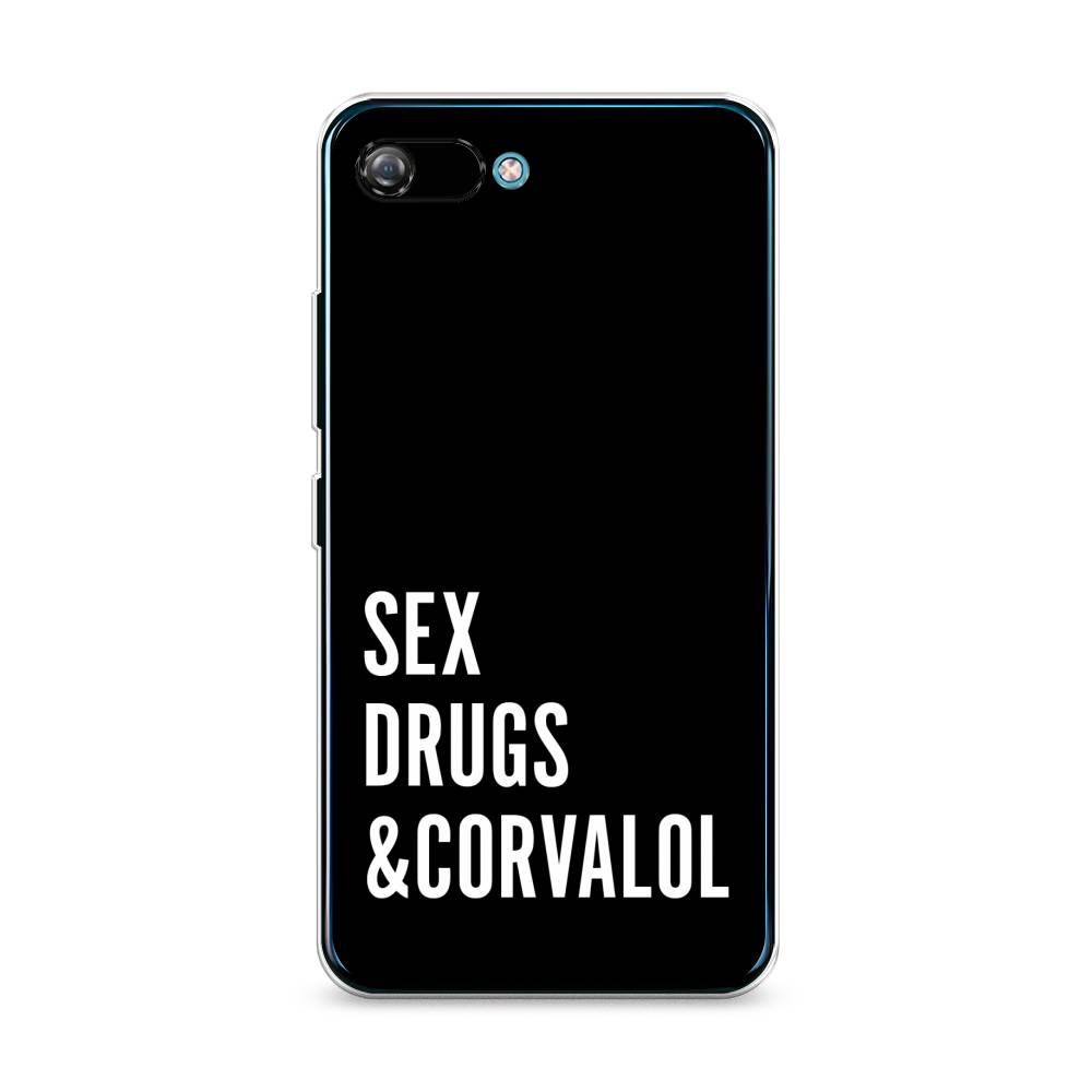 

Чехол на Itel A25 "Corvalol", Черный;серый;белый, 3200250-6