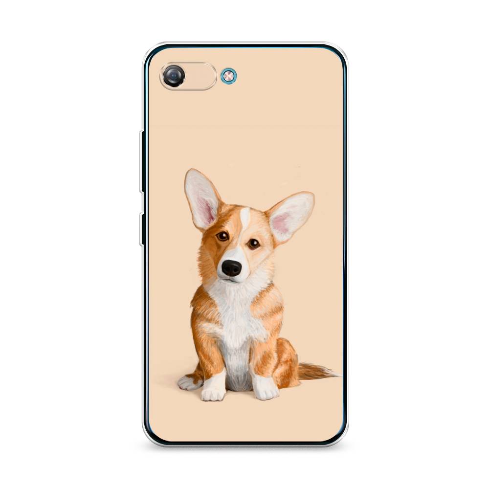 

Чехол на Itel A25 "Грустный Корги", Коричневый;бежевый, 3200250-1