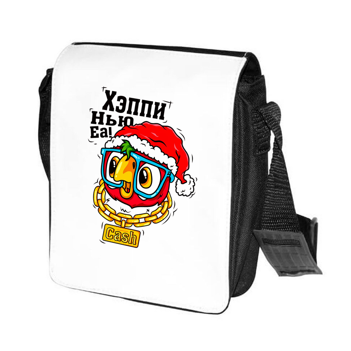 

Сумка унисекс CoolPodarok CN0151434 черно-белый, CN0151434