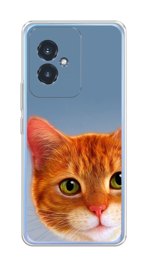 

Чехол на Honor 100 "Любопытный котик", Коричневый, 6122750-1