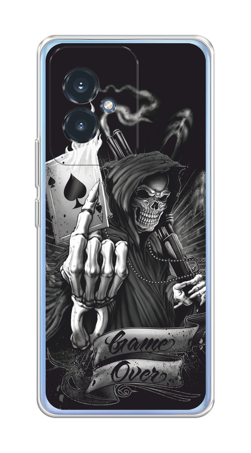 

Чехол на Honor 100 "Игра закончена", Черный;серый, 6122750-1