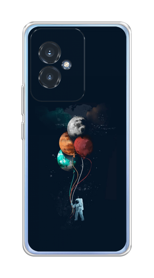 

Чехол на Honor 100 "Космонавт с шариками", Разноцветный, 6122750-1