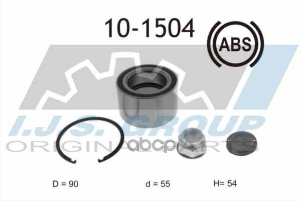 

IJS GROUP 101504 10-1504 подшипника ступицы ей Opel Movano Renault Master 10 1шт