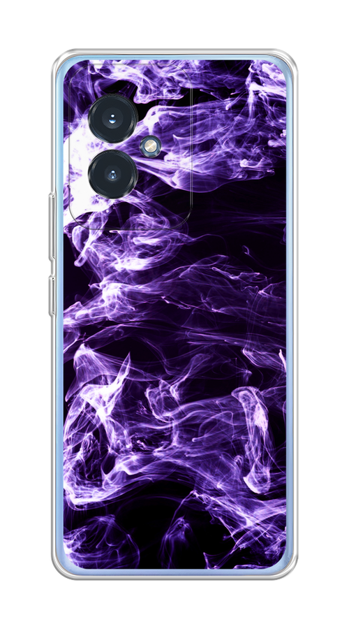 

Чехол на Honor 100 "Фиолетовый дым", Фиолетовый;белый;черный, 6122750-1