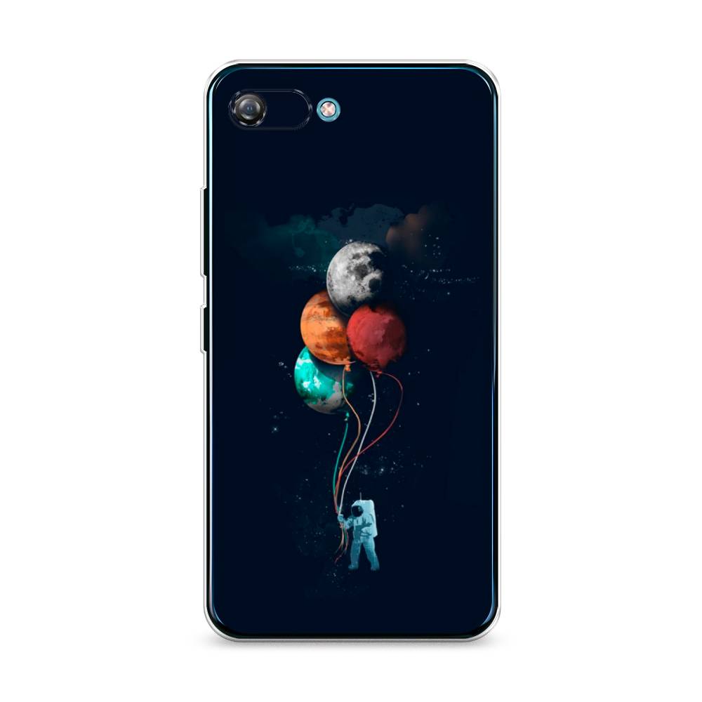 

Чехол на Itel A25 "Космонавт с шариками", Разноцветный, 3200250-4