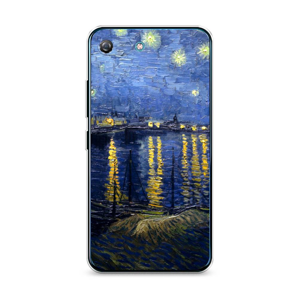 

Чехол на Itel A25 "Звездная ночь над Роной", Синий;желтый, 3200250-4