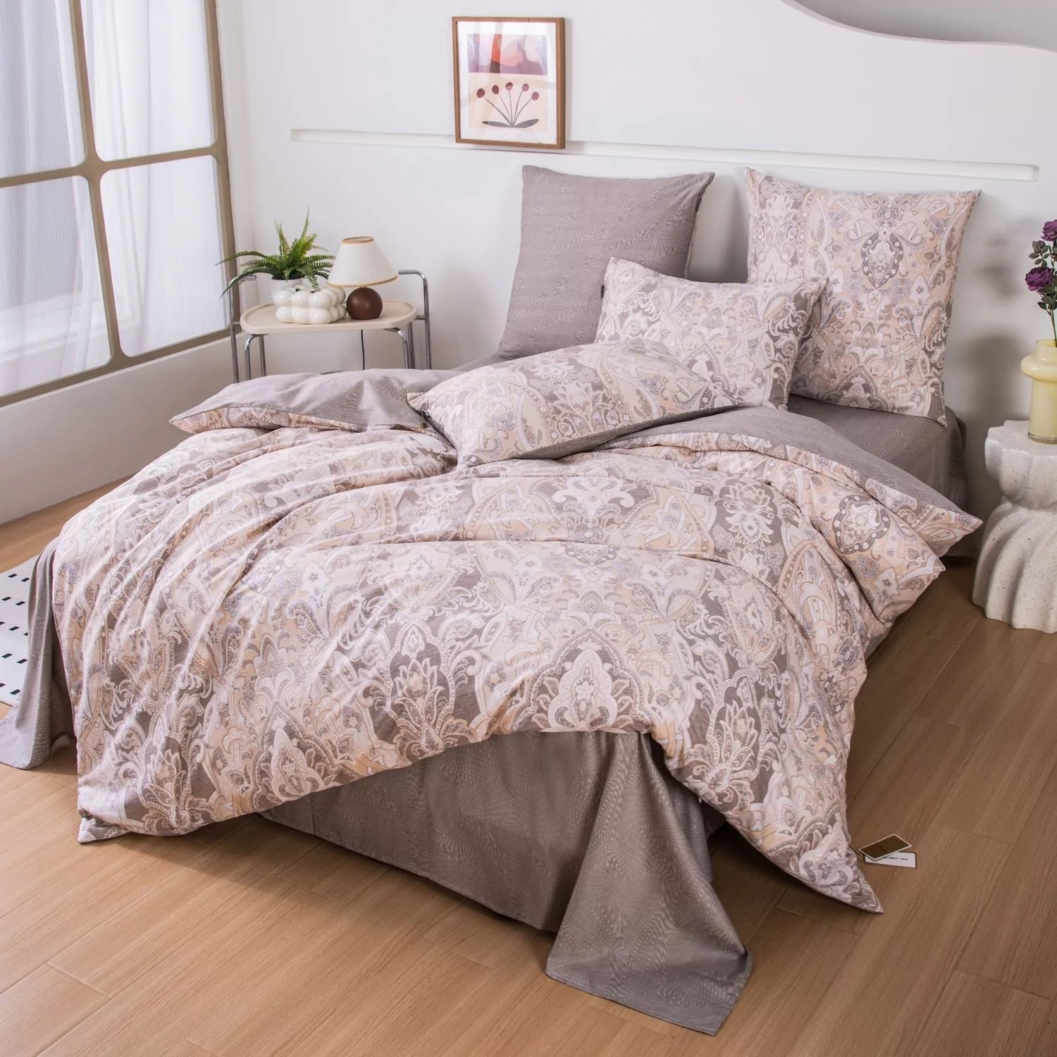 

Комплект постельного белья VIVA - HOME TEXTILE Делюкс сатин хлопок, L642177, Делюкс Сатин 100% хлопок