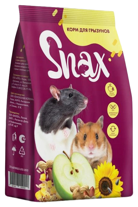 

Сухой корм для грызунов Snax Daily, 400 г, Корм для грызунов