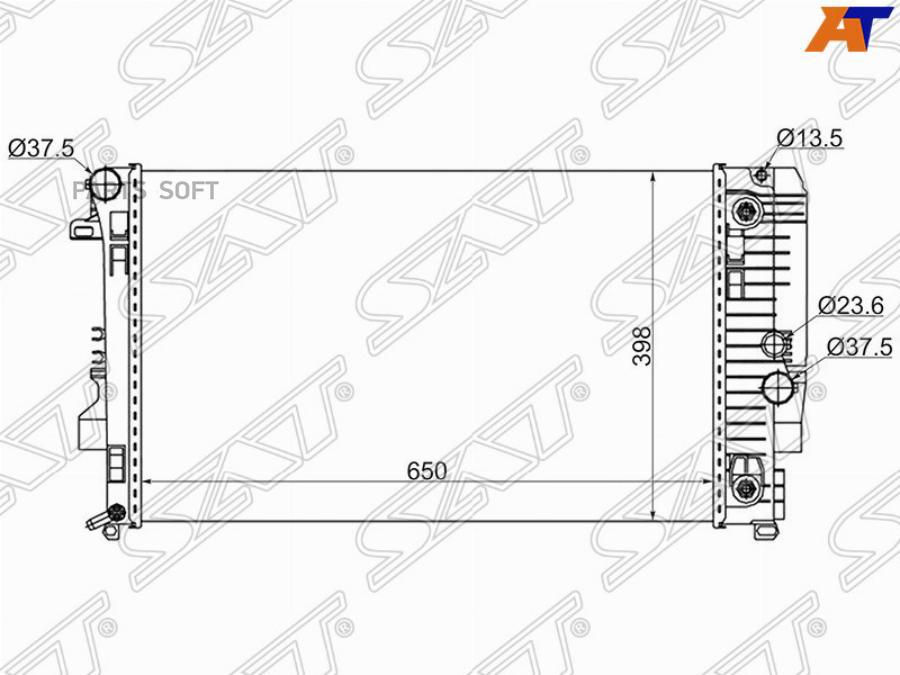 

Радиатор Mercedes Vito-Viano W639 2.0d/2.2d/3.2/3.5 03- Sat арт. MB0016