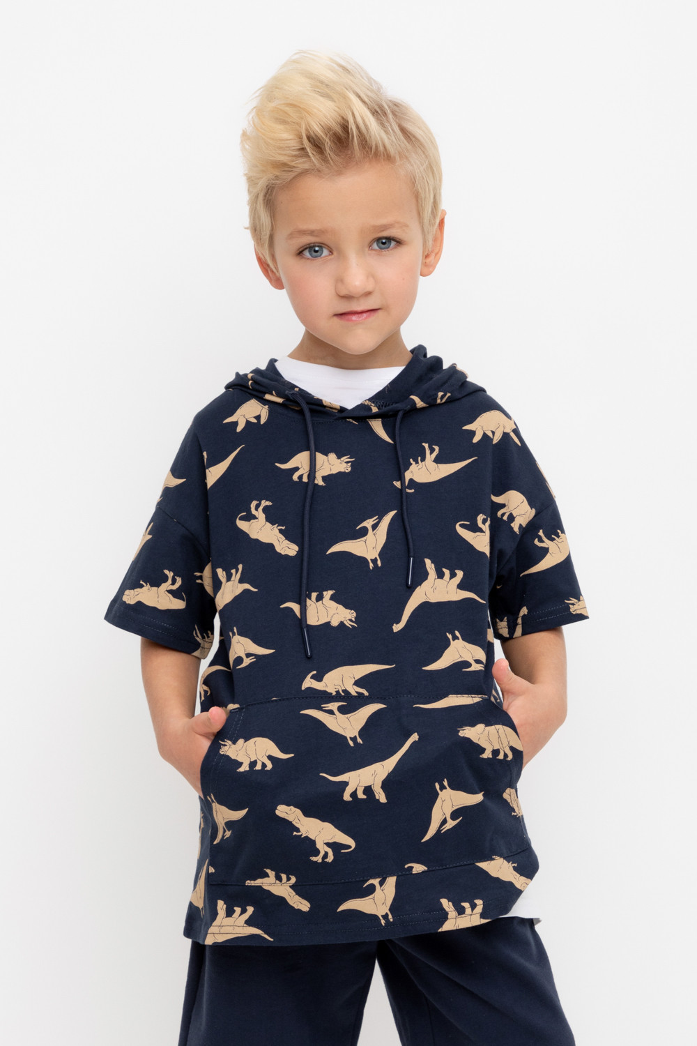 

Футболка детская CROCKID М 3354-1D К 302367, индиго, 128, Синий, М 3354-1D