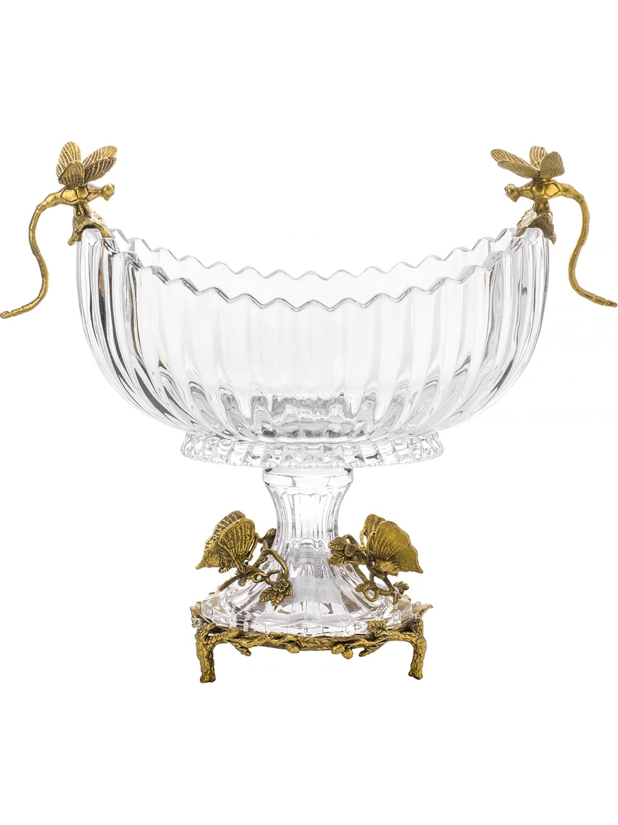 

Чаша Glasar со стрекозами 34x16x31см 31G1934/HGL366/GLASS
