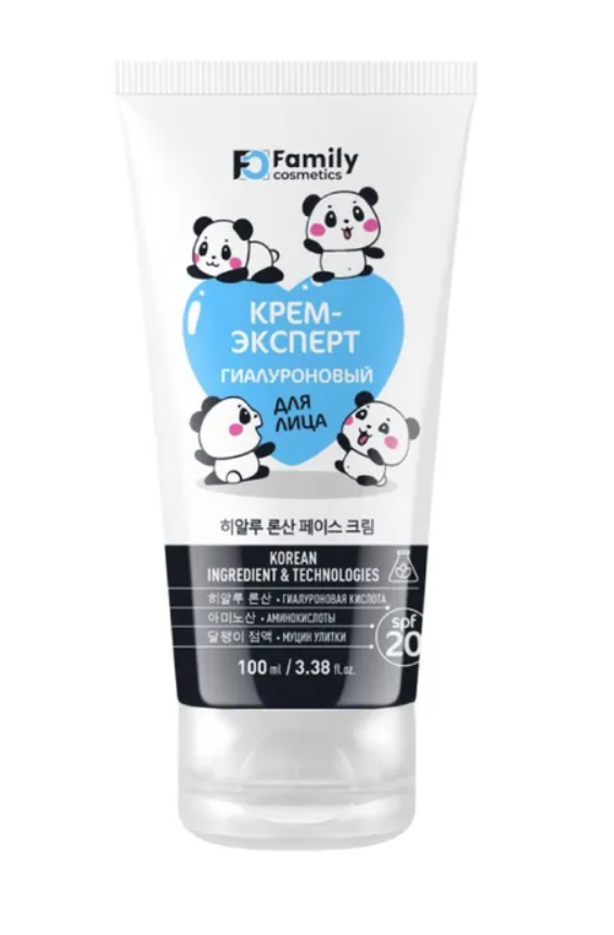 

Крем-Эксперт для лица Family Cosmetics Панда Гиалуроновый, 100 мл х 6 шт.