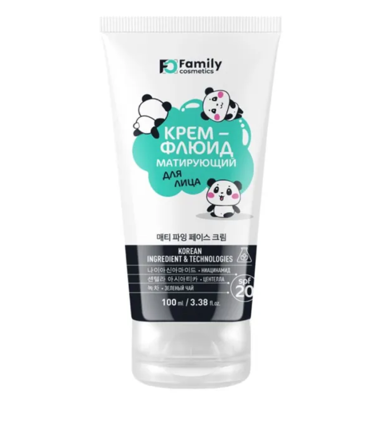 

Крем-Флюид для лица Family Cosmetics Панда Матирующий, 100 мл х 6 шт.