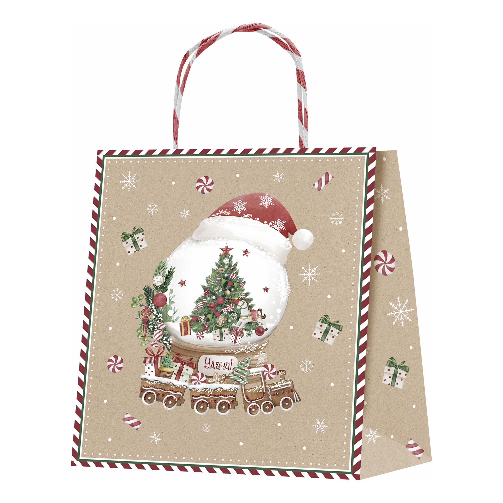 

Пакет подарочный 26 x 26 x 10 см Snow, Разноцветный