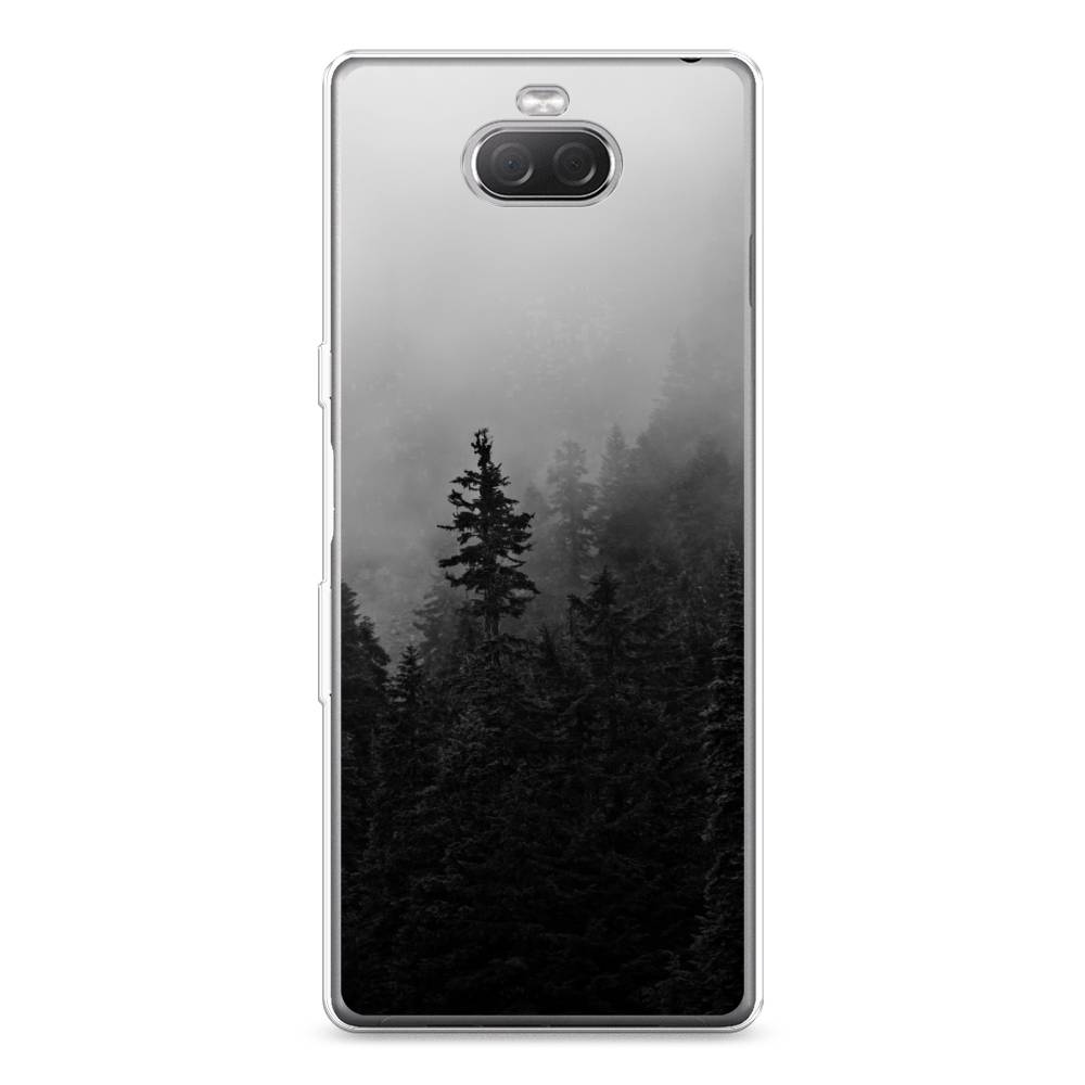 

Чехол на Sony Xperia XA3 Ulta "Туманный лес", Серый;черный, 53950-2