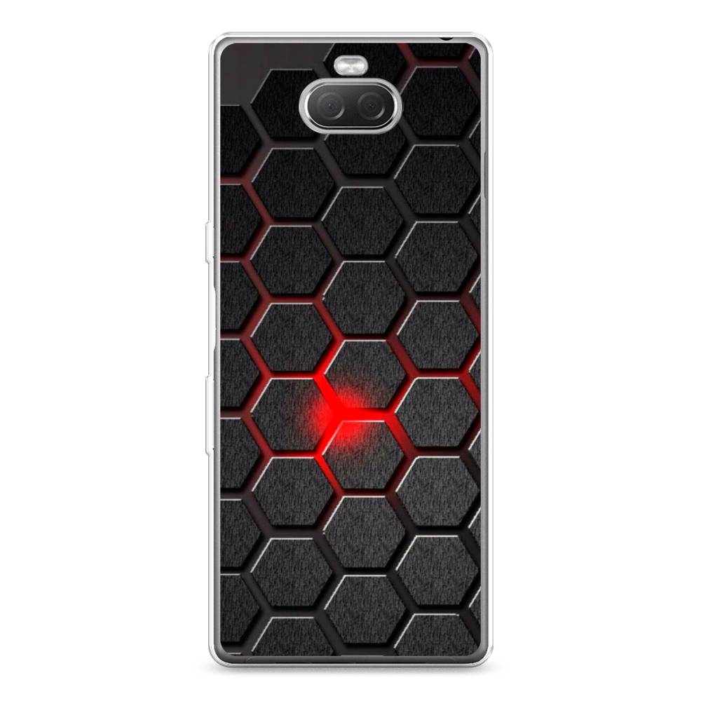 

Чехол на Sony Xperia XA3 Ulta "Соты красные", Красный;черный;серый, 53950-3