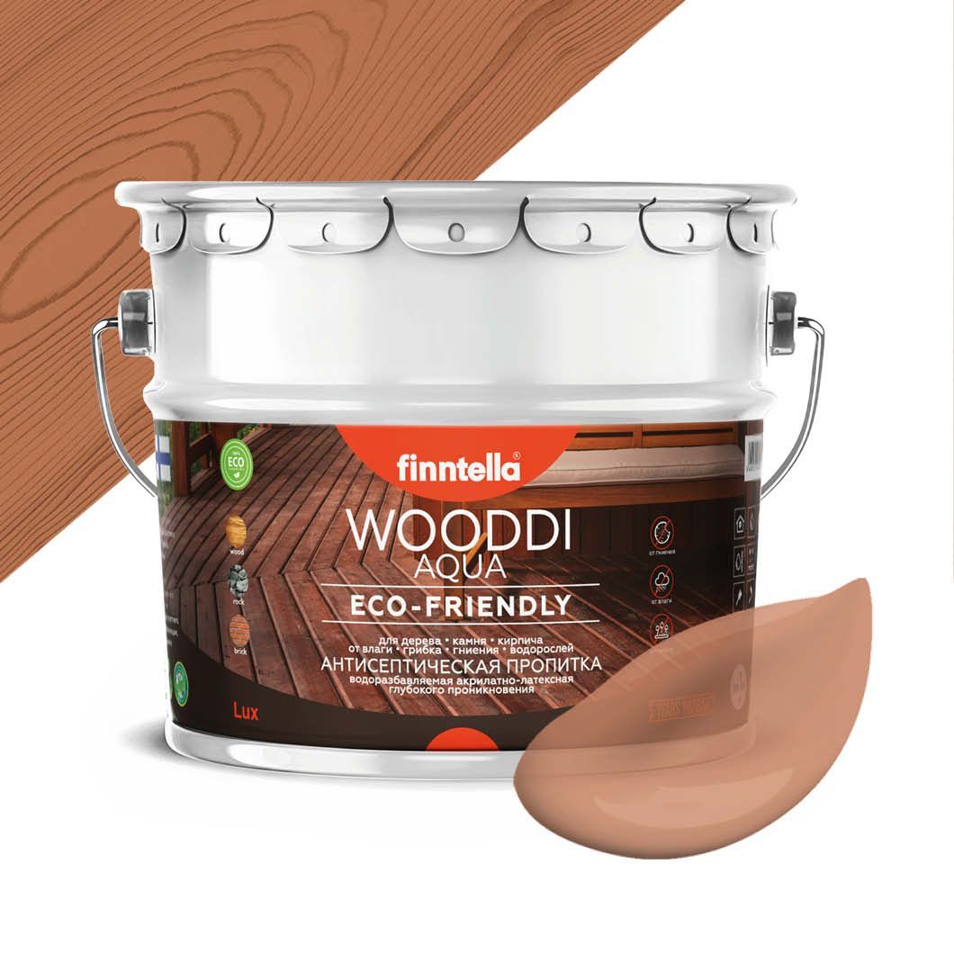 

Антисептическая пропитка для дерева на водной основе FINNTELLA WOODDI AQUA для внутренних, Розовый, WOODDI AQUA цвет