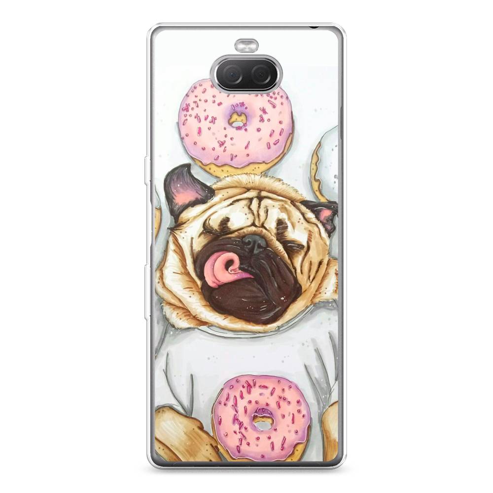 

Чехол на Sony Xperia XA3 Ulta "Счастливый мопс", Розовый;бежевый;коричневый, 53950-1