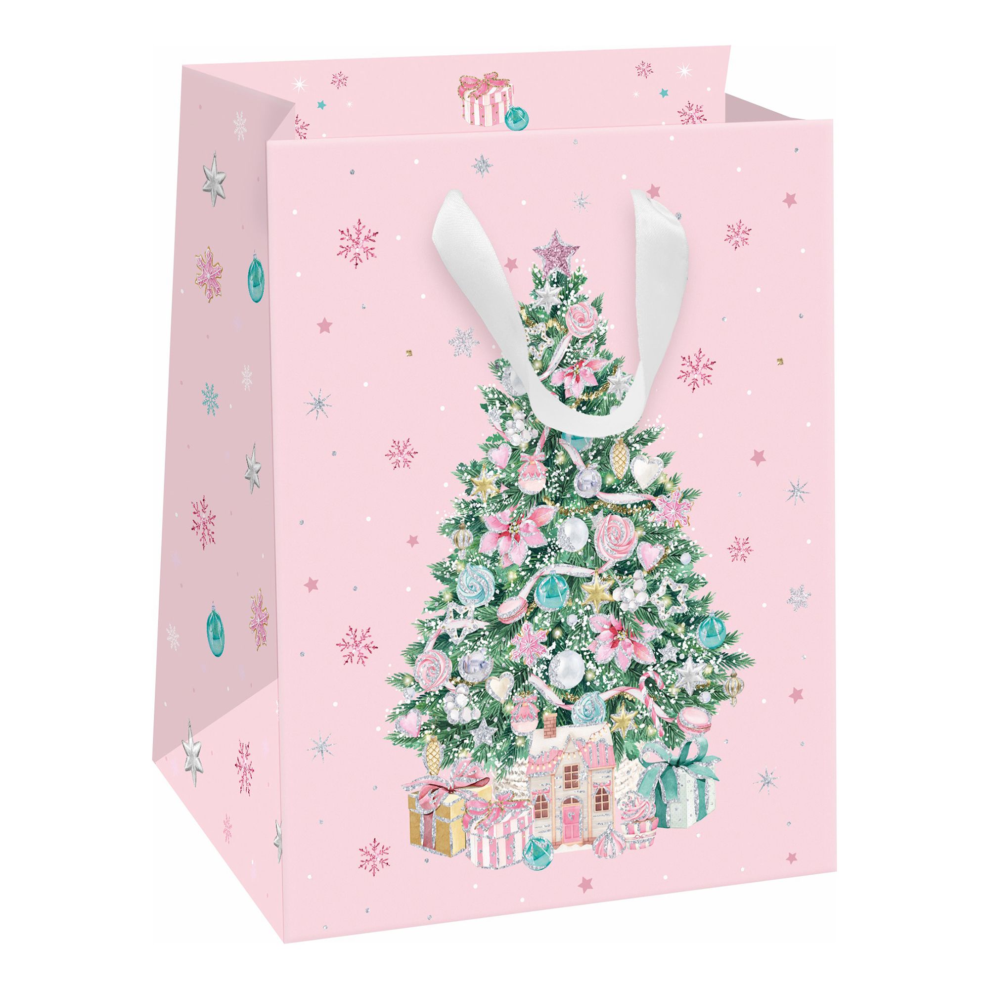 

Пакет подарочный 14 x 19 x 9 см Sweet, Зеленый;розовый