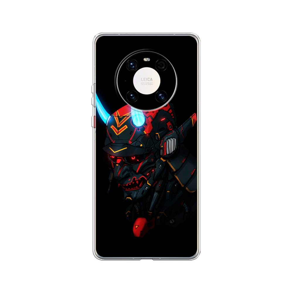 

Чехол Awog на Huawei Mate 40 Pro "Неоновый самурай", Черный;красный;голубой, 6104450-6