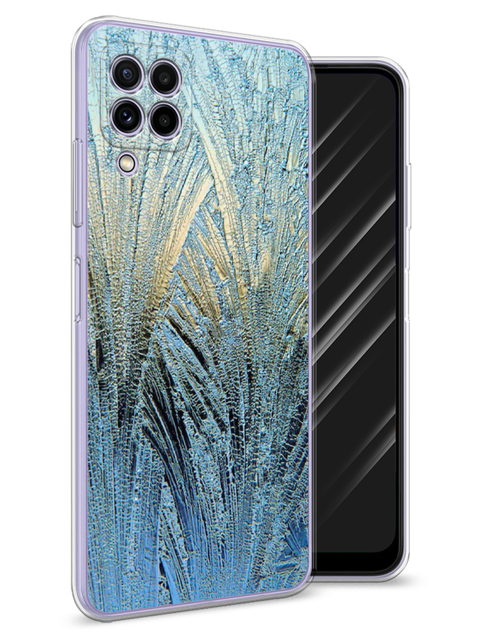 

Чехол Awog на Samsung Galaxy M22 / Самсунг M22 "Лёд", Голубой, 2103450-4
