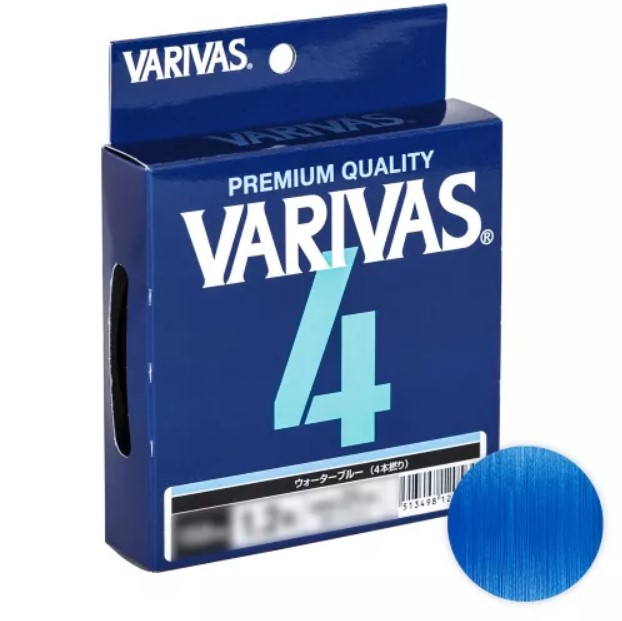 Шнур Varivas PE X4 200м. 0.8 Water Blue