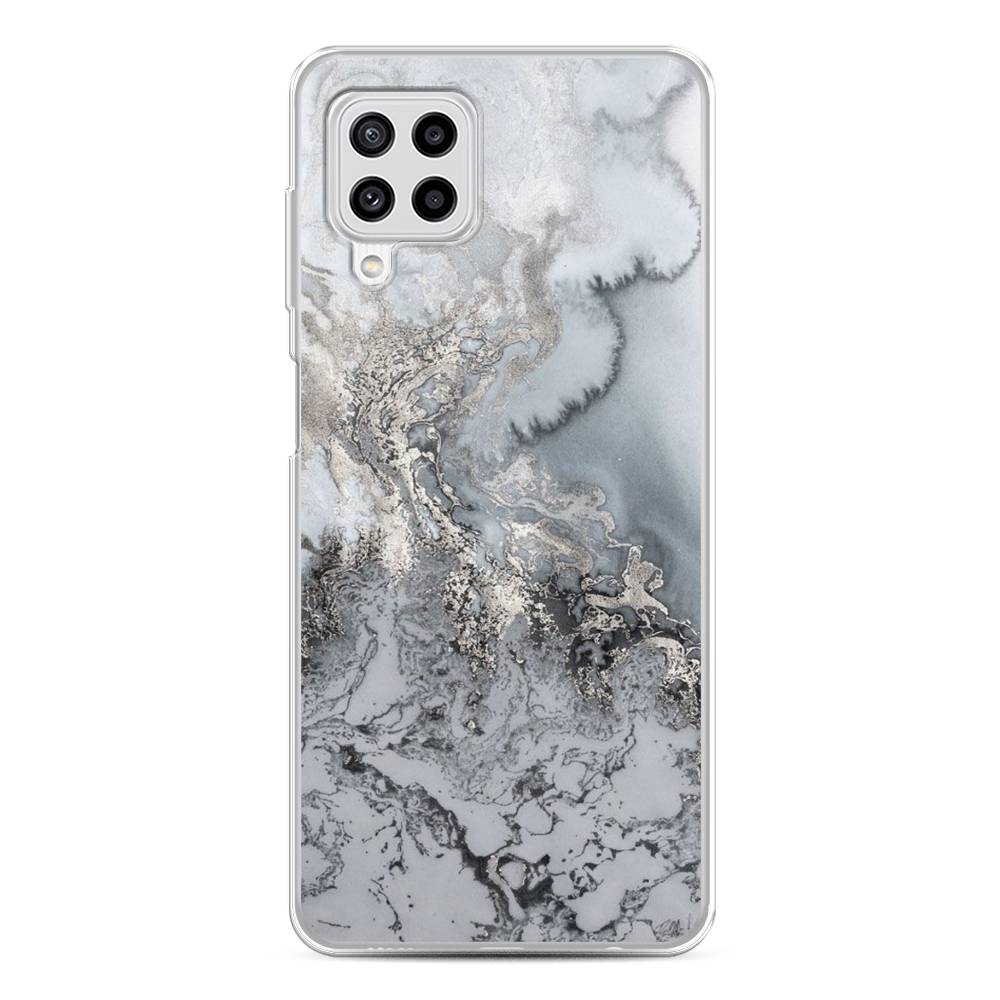 фото Чехол awog "морозная лавина серая" для samsung galaxy m22