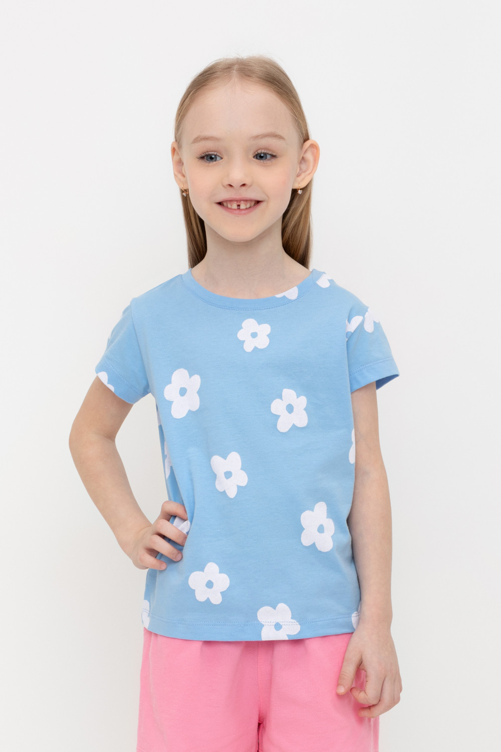 

Футболка детская CROCKID TR 201 К 302338, голубая мечта, 122, Голубой, TR 201
