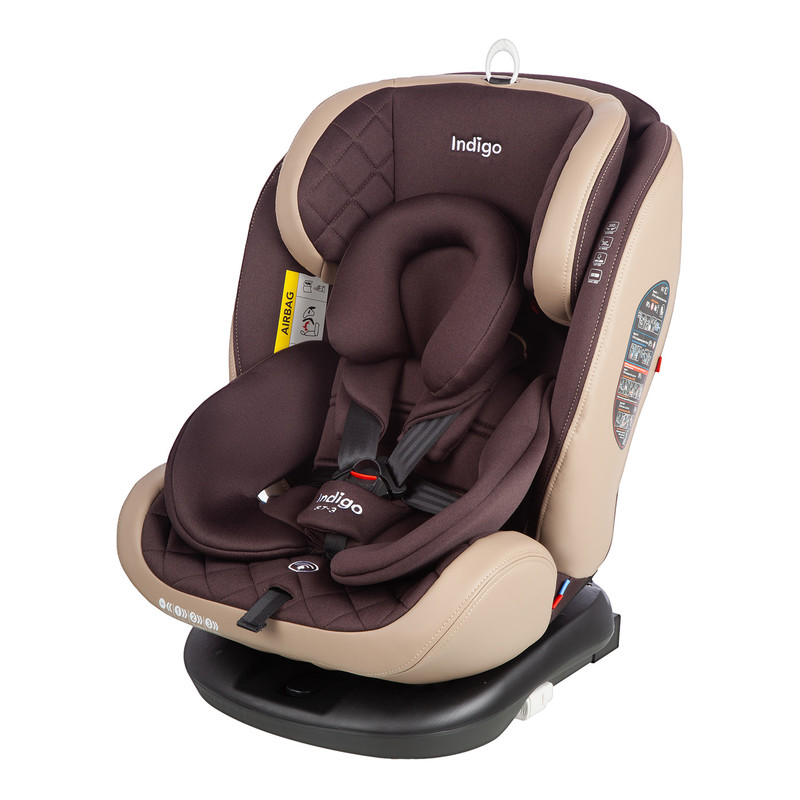 

Автокресло Indigo AERO ISOFIX растущее поворотное, 0-36 кг, коричневый, бежевый, AERO ISOFIX растущее