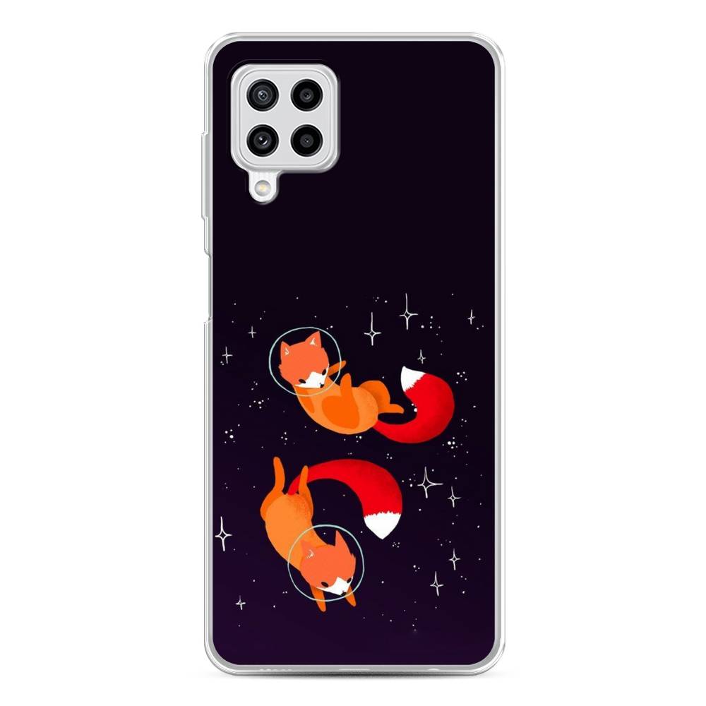 

Чехол Awog на Samsung Galaxy M22 / Самсунг M22 "Лисы космонавты", Оранжевый, 2103450-4