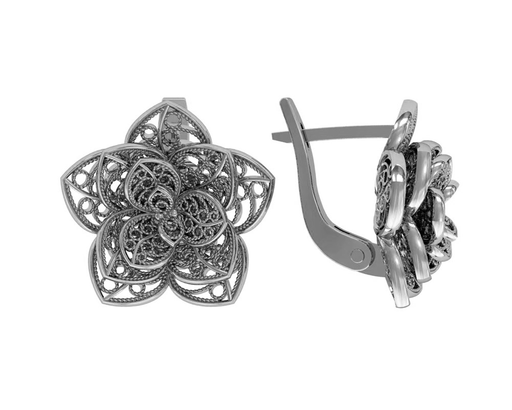 

Серьги из серебра ПРИВОЛЖСКИЙ ЮВЕЛИР 351546, 351546