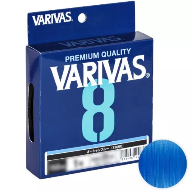 

Шнур Varivas PE X8 150м. 0.6 Ocean Blue, Синий, PE X8