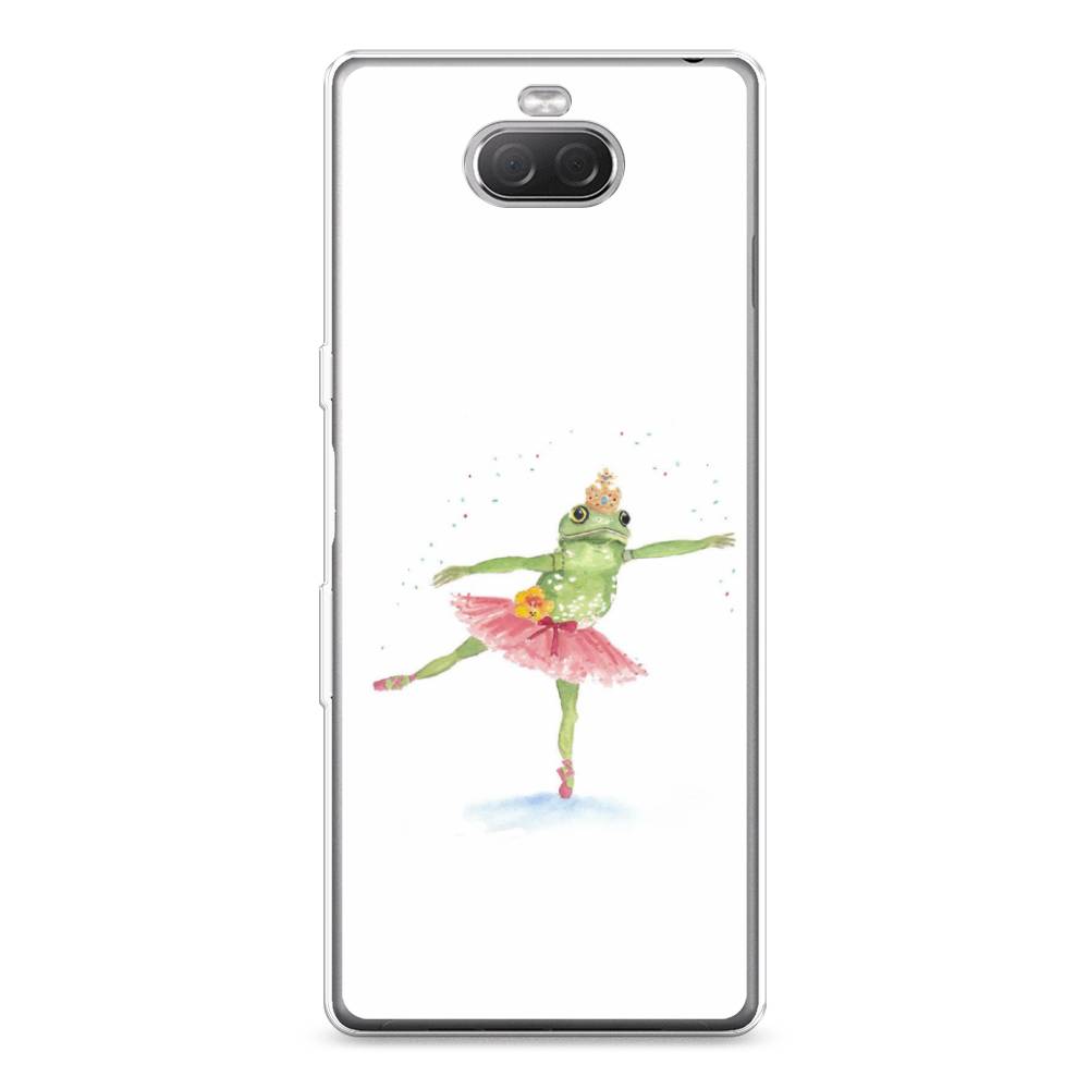 

Чехол на Sony Xperia XA3 Ulta "Лягушка-балерина", Зеленый, 53950-4