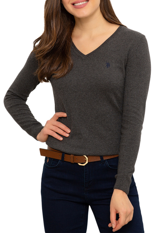 

Пуловер женский U.S. POLO Assn. серый, G082SZ0TK0Estalesk20
