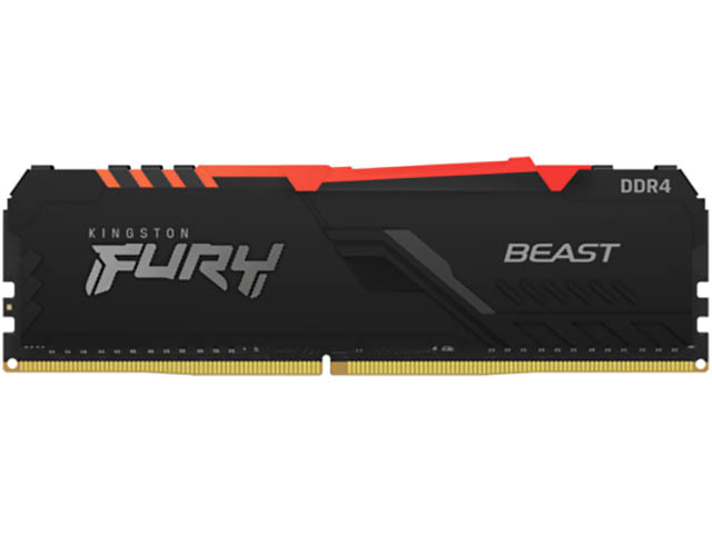 Оперативная память Kingston Fury Beast RGB 16Gb DDR4 2666MHz (KF426C16BBA/16)