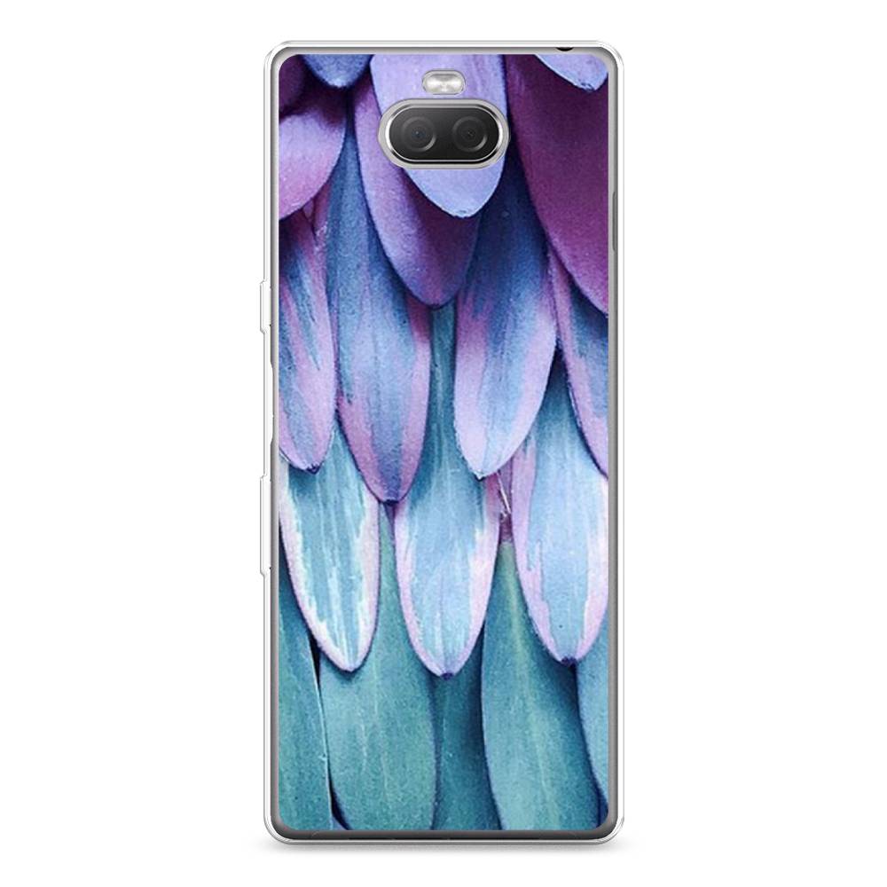 

Чехол на Sony Xperia XA3 Ulta "Синее перо", Фиолетовый;голубой, 53950-3